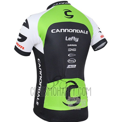 Cannondale Cycling Jersey Bib Short 2016 Men Short Sleeve Green and Black